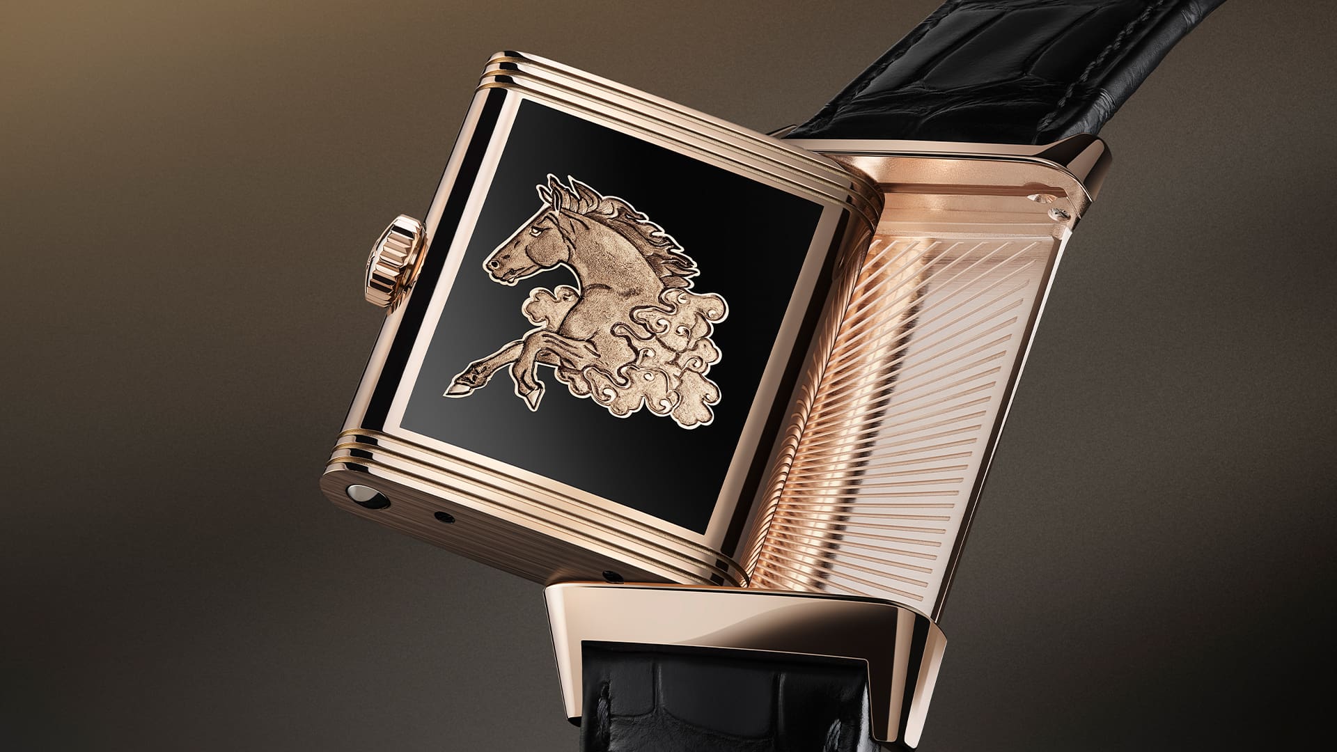 REVERSO TRIBUTE ENAMEL ‘HORSE’ by Jaeger-LeCoultre