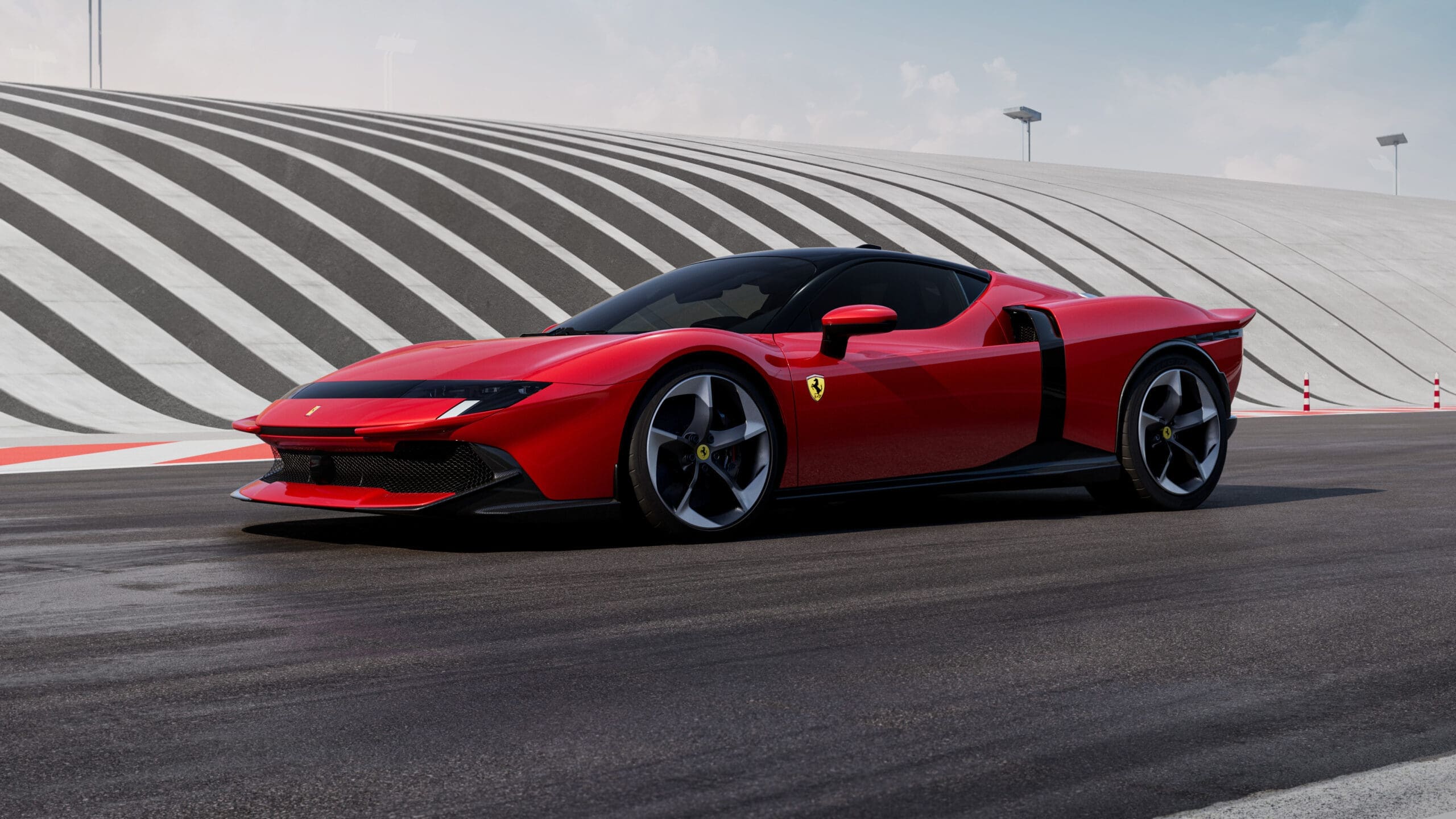 Red Ferrari 849 Testarossa side profile