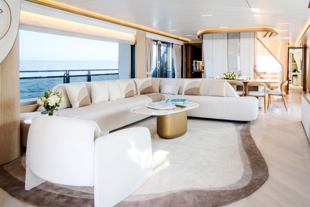 Majesty-100 Terrace Main Salon Cannes Yachting Festival
