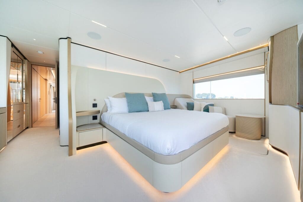 Majesty-100 Terrace Owner Stateroom Cannes Yachting Festival